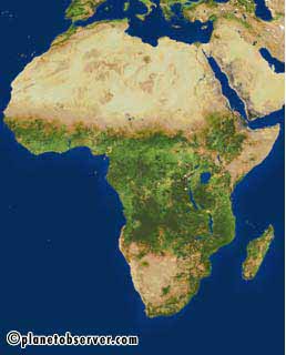 carte de l'Afrique